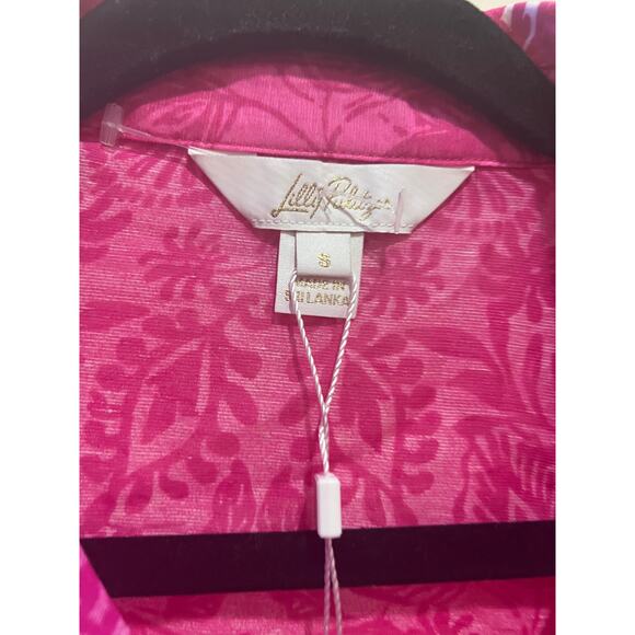 NEW NWT Lilly Pulitzer Passion Fruit Jungle Escape Kiran Button-Down Top Size S - Picture 7 of 9